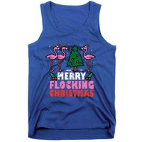 Flamingo Merry Flocking Christmas Funny Xmas Tank Top