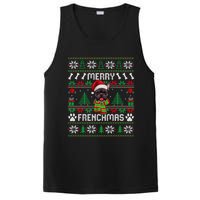 Funny Merry Frenchmas French Bulldog Christmas Ugly Sweater PosiCharge Competitor Tank