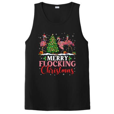 Flamingo Merry Flocking Christmas Funny Xmas Gift PosiCharge Competitor Tank