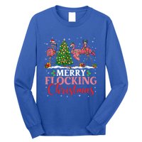 Flamingo Merry Flocking Christmas Funny Xmas Gift Long Sleeve Shirt