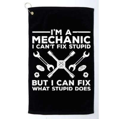 Funny Mechanic For Dad Car Auto Diesel Automobile Garage Platinum Collection Golf Towel