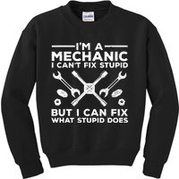 Funny Mechanic For Dad Car Auto Diesel Automobile Garage Kids Sweatshirt