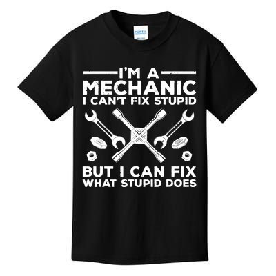 Funny Mechanic For Dad Car Auto Diesel Automobile Garage Kids T-Shirt