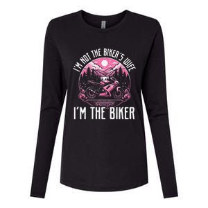 Funny Motorcycle For Women Not BikerS Wife IM The Biker Womens Cotton Relaxed Long Sleeve T-Shirt