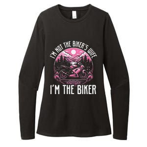 Funny Motorcycle For Women Not BikerS Wife IM The Biker Womens CVC Long Sleeve Shirt