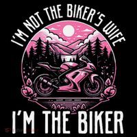 Funny Motorcycle For Women Not BikerS Wife IM The Biker Flatbill Hat