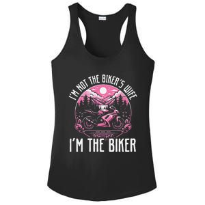 Funny Motorcycle For Women Not BikerS Wife IM The Biker Ladies PosiCharge Competitor Racerback Tank