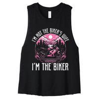 Funny Motorcycle For Women Not BikerS Wife IM The Biker Women's Racerback Cropped Tank