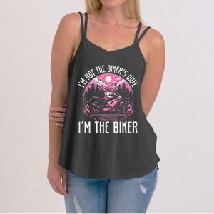 Funny Motorcycle For Women Not BikerS Wife IM The Biker Women's Strappy Tank