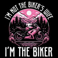 Funny Motorcycle For Women Not BikerS Wife IM The Biker Kids T-Shirt