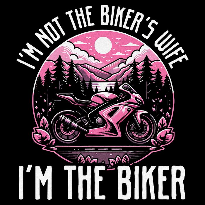 Funny Motorcycle For Women Not BikerS Wife IM The Biker Kids T-Shirt
