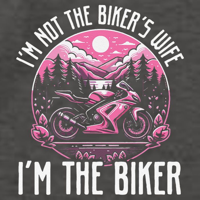 Funny Motorcycle For Women Not BikerS Wife IM The Biker Vector Backpack