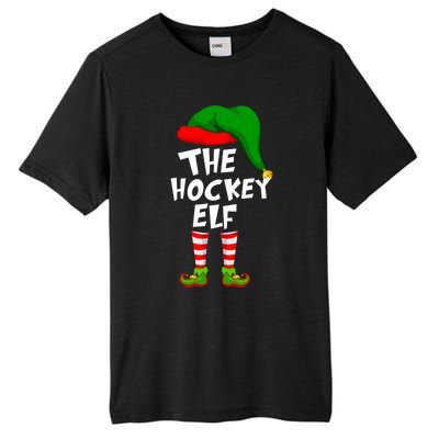 Funny Matching Family Christmas The Hockey Elf Gift Tall Fusion ChromaSoft Performance T-Shirt