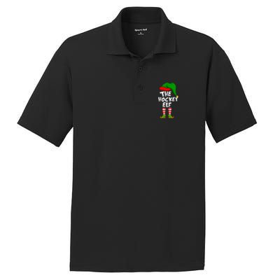 Funny Matching Family Christmas The Hockey Elf Gift PosiCharge RacerMesh Polo