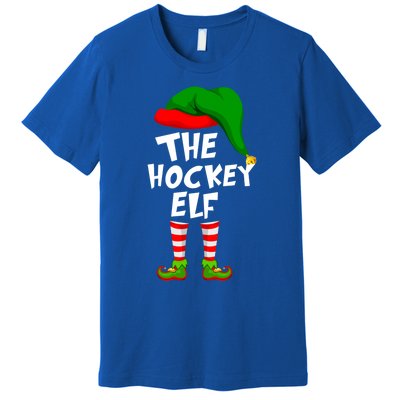 Funny Matching Family Christmas The Hockey Elf Gift Premium T-Shirt