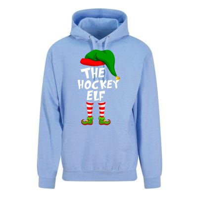 Funny Matching Family Christmas The Hockey Elf Gift Unisex Surf Hoodie