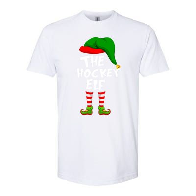 Funny Matching Family Christmas The Hockey Elf Gift Softstyle® CVC T-Shirt