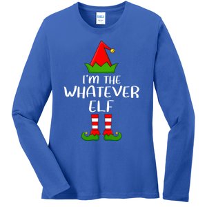 Funny Matching Family IM The Whatever Elf Christmas Cute Gift Ladies Long Sleeve Shirt