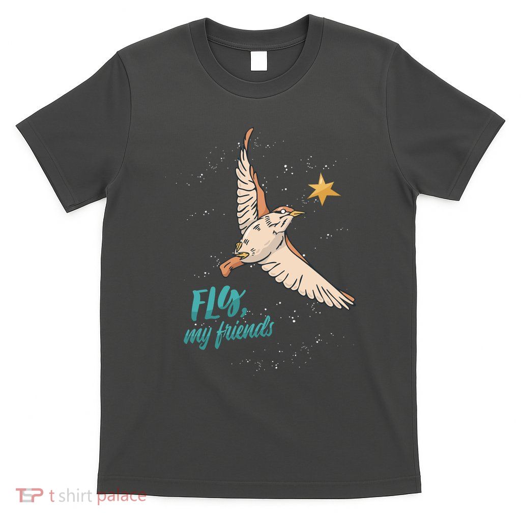 Fly My Friends Bird Star T-Shirt