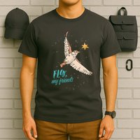 Fly My Friends Bird Star T-Shirt