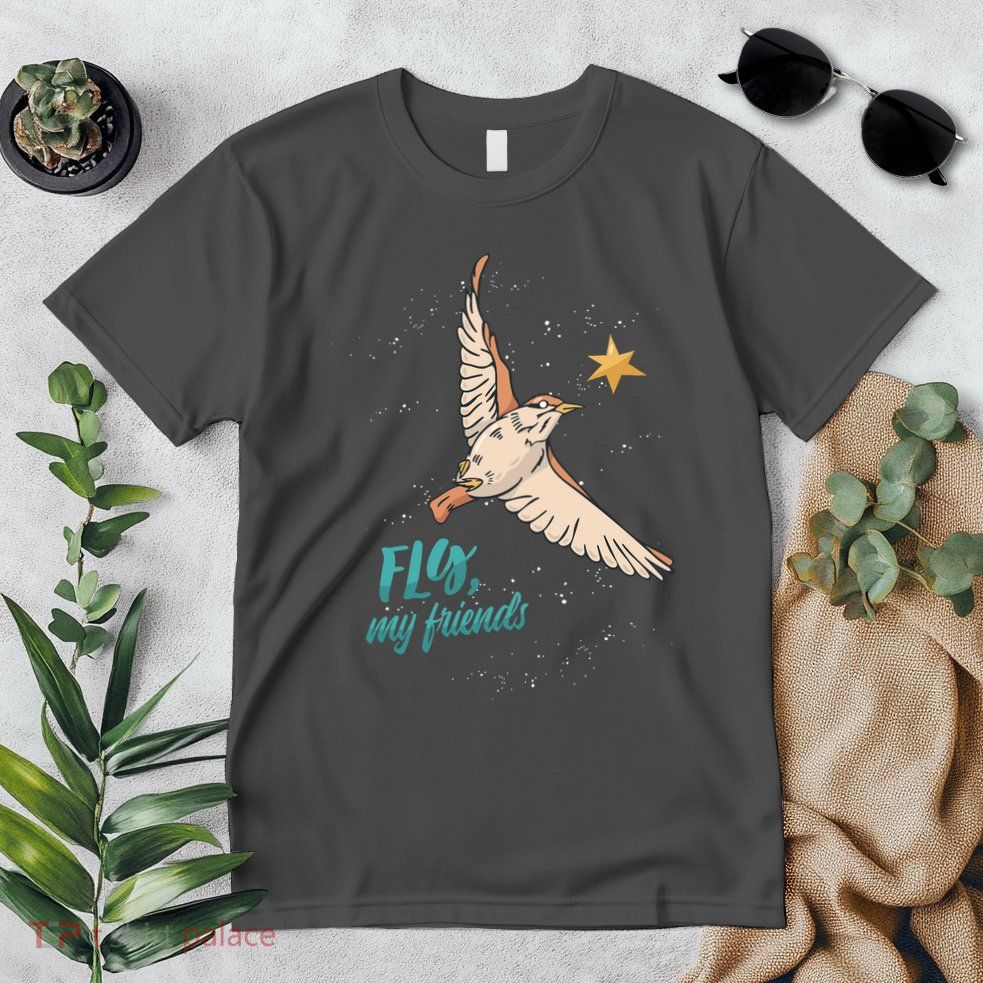 Fly My Friends Bird Star Premium T-Shirt