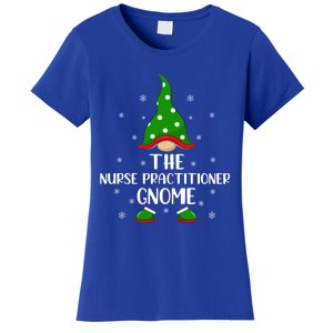 Funny Matching Family The Nurse Practitioner Gnome Christmas Gift Women's T-Shirt