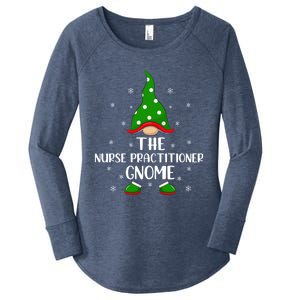 Funny Matching Family The Nurse Practitioner Gnome Christmas Gift Women's Perfect Tri Tunic Long Sleeve Shirt