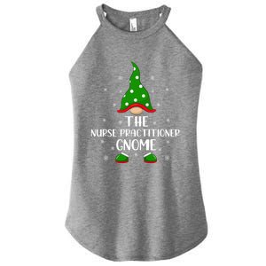 Funny Matching Family The Nurse Practitioner Gnome Christmas Gift Women's Perfect Tri Rocker Tank