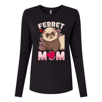 Ferret Mom Funny Gift For Ferret Lovers And Owners Gift Womens Cotton Relaxed Long Sleeve T-Shirt