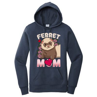 Ferret Mom Funny Gift For Ferret Lovers And Owners Gift Women's Pullover Hoodie