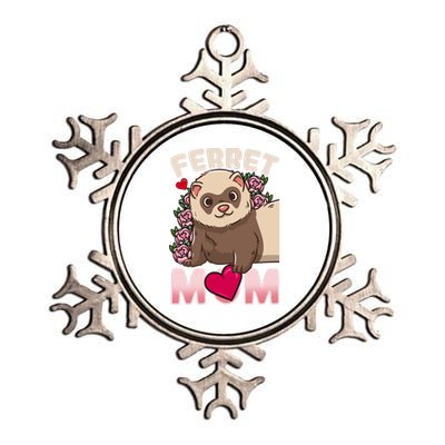 Ferret Mom Funny Gift For Ferret Lovers And Owners Gift Metallic Star Ornament