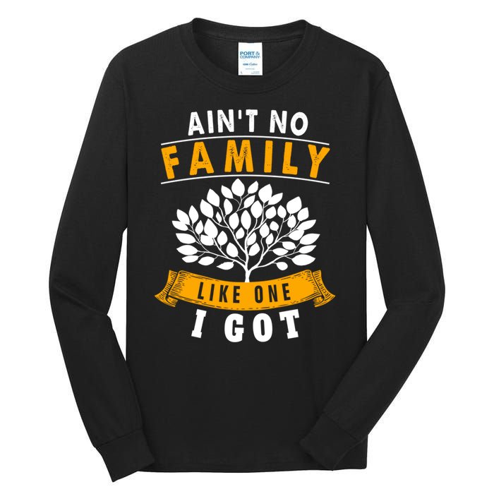 Funny Matching Family Gift Aint No Family Like The One I Got Tall Long Sleeve T-Shirt