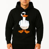 Funny Middle Finger Offensive Rude Duck I DonT Give A Duck Hoodie