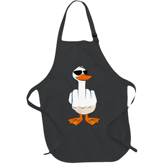 Funny Middle Finger Offensive Rude Duck I DonT Give A Duck Apron