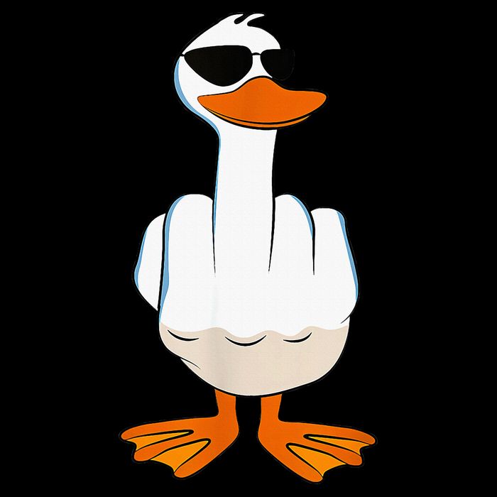 Funny Middle Finger Offensive Rude Duck I DonT Give A Duck 16 in Basic Backpack