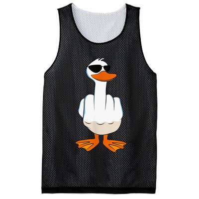 Funny Middle Finger Offensive Rude Duck I DonT Give A Duck Mesh Reversible Basketball Jersey Tank