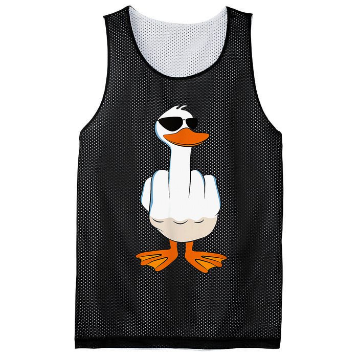 Funny Middle Finger Offensive Rude Duck I DonT Give A Duck Mesh Reversible Basketball Jersey Tank