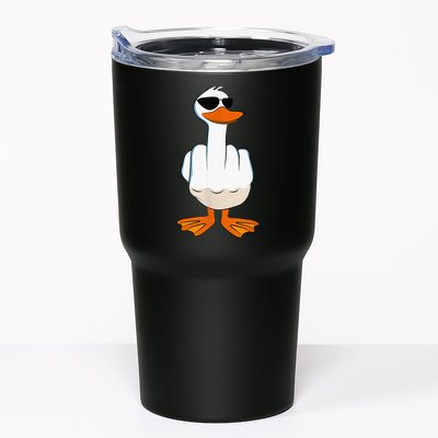 Funny Middle Finger Offensive Rude Duck I DonT Give A Duck Tumbler