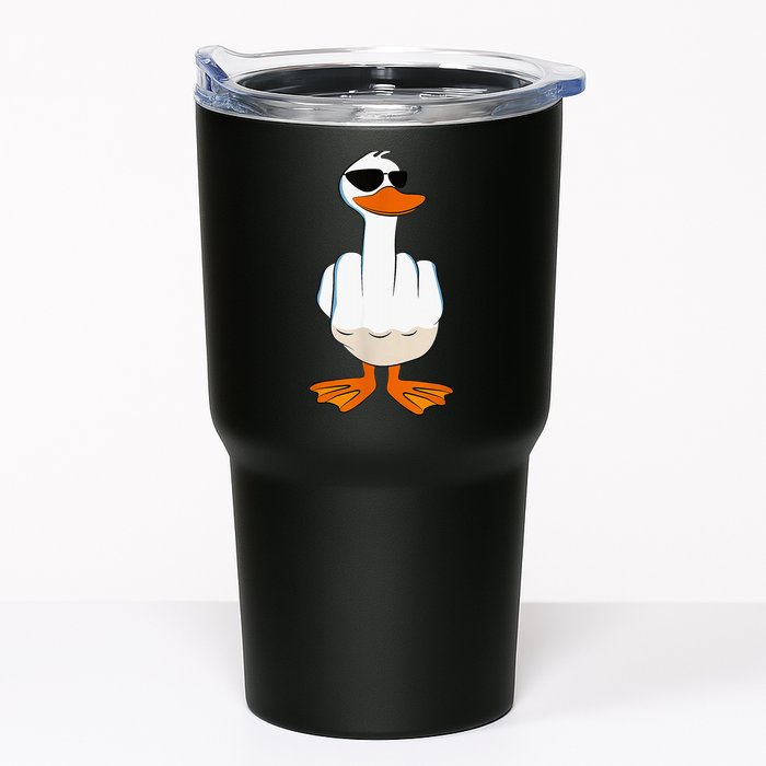 Funny Middle Finger Offensive Rude Duck I DonT Give A Duck Tumbler