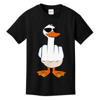 Funny Middle Finger Offensive Rude Duck I DonT Give A Duck Kids T-Shirt