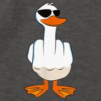 Funny Middle Finger Offensive Rude Duck I DonT Give A Duck Vector Backpack