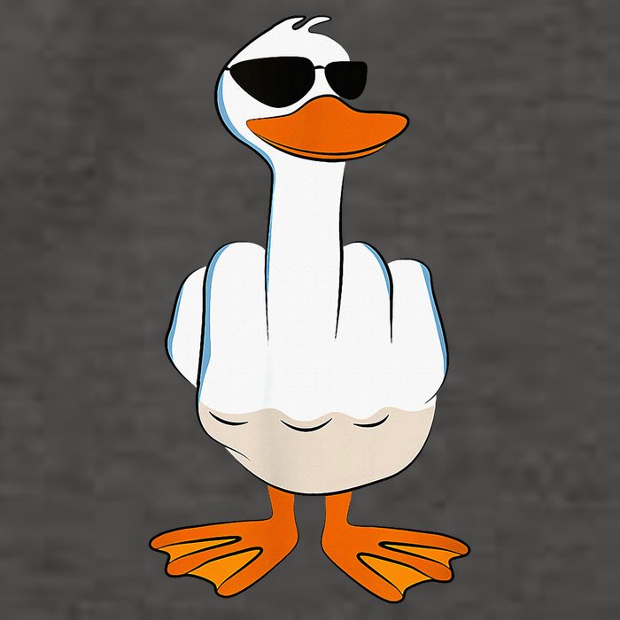 Funny Middle Finger Offensive Rude Duck I DonT Give A Duck Vector Backpack