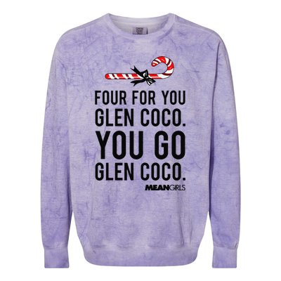 Funny Mean Four For Glen Coco You Go Funny Gift Colorblast Crewneck Sweatshirt