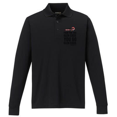 Funny Mean Four For Glen Coco You Go Funny Gift Performance Long Sleeve Polo