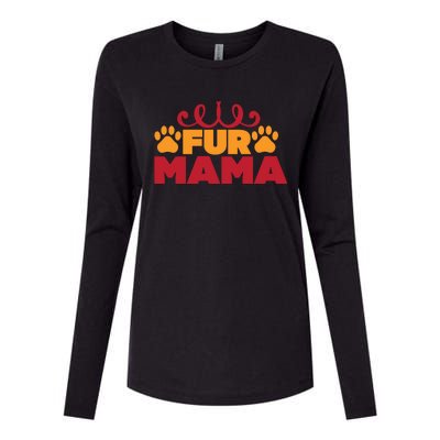 Fur Mama Womens Cotton Relaxed Long Sleeve T-Shirt