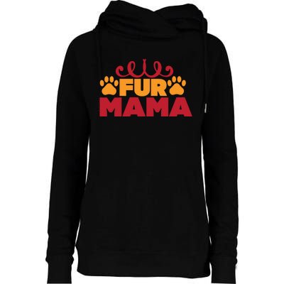 Fur Mama Womens Funnel Neck Pullover Hood