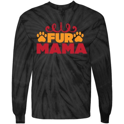 Fur Mama Tie-Dye Long Sleeve Shirt