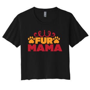 Fur Mama Women's Crop Top Tee