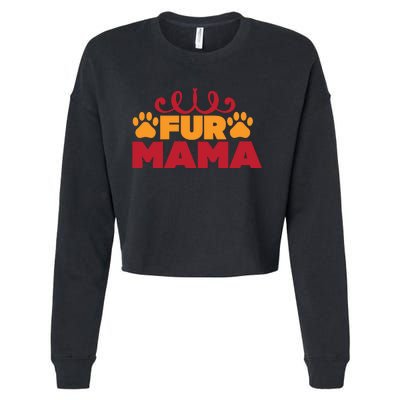 Fur Mama Cropped Pullover Crew