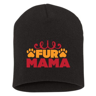 Fur Mama Short Acrylic Beanie